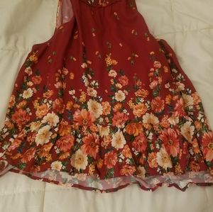 NWT Anthropologie Farm Rio Red Floral Top